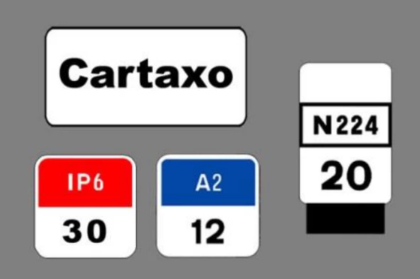 Regra geral, perante a sinalização apresentada na imagem, onde é que é previsível encontrar mais factores de distracção? — pergunta R14Q0115 do exame de código IMT