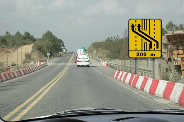 A sinalização que encontro neste local: — pergunta R6Q0366 do exame de código IMT