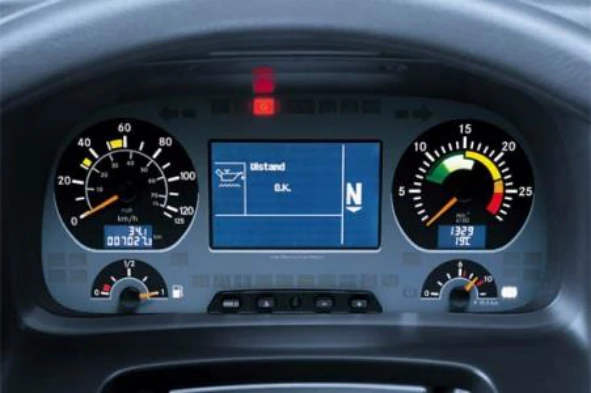 O conta-rotações do motor instalado no painel de instrumentos dos automóveis, apresenta: — pergunta R7Q0264 do exame de código IMT